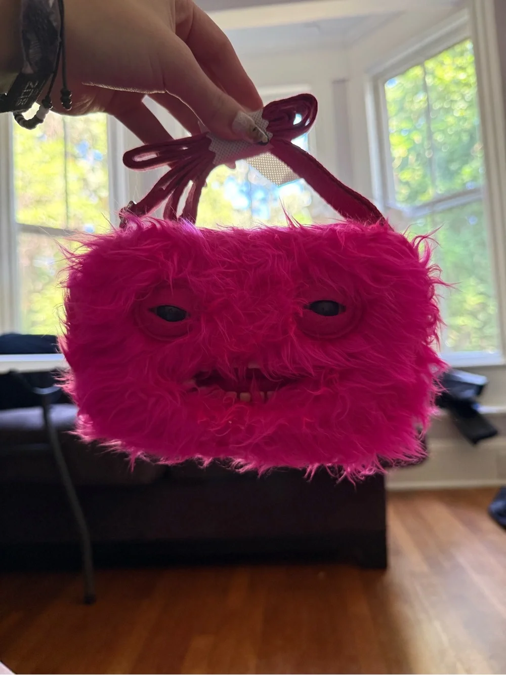 Hot Pink Fuggler Crossbody Bag